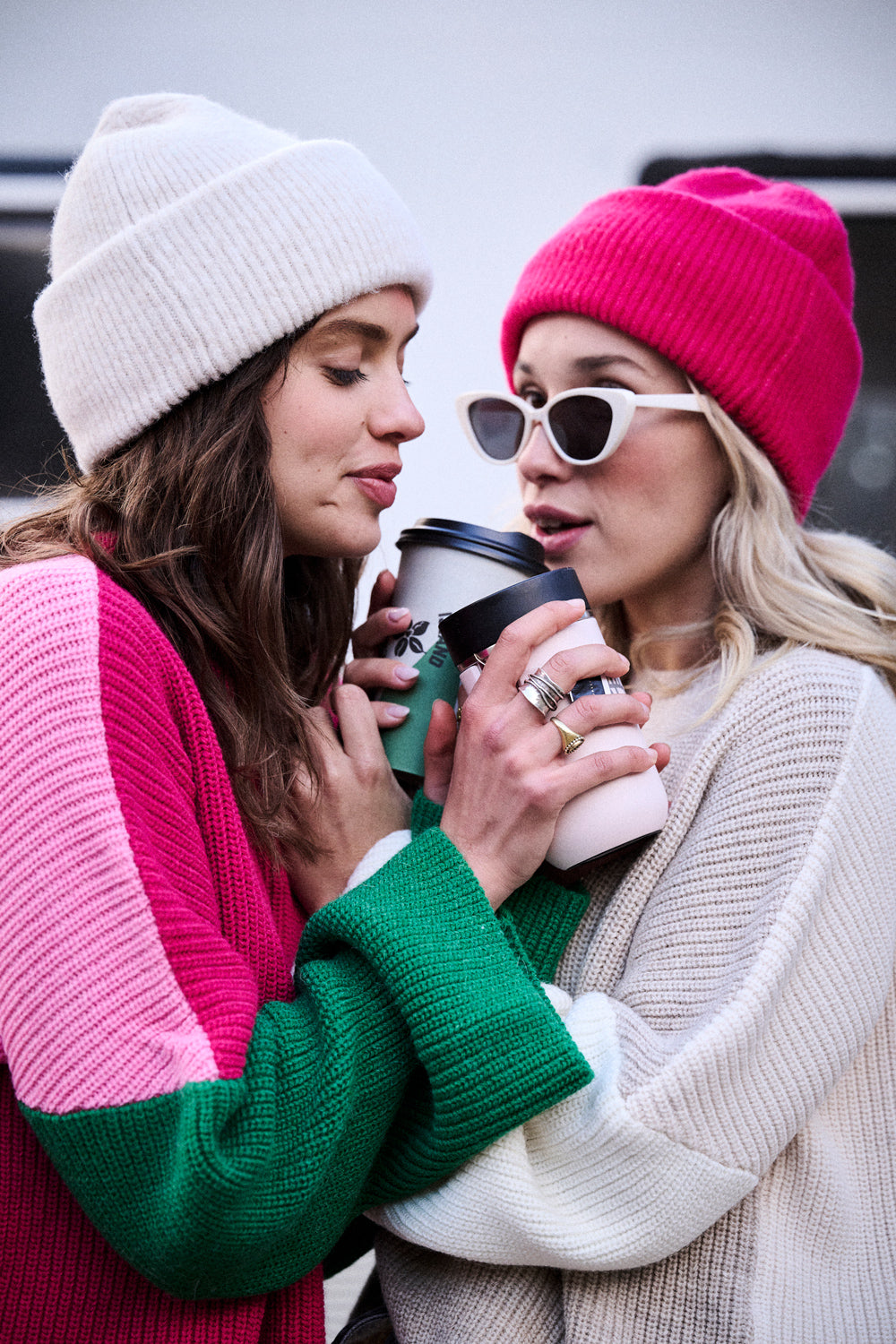 Pull Mamma beige & écru