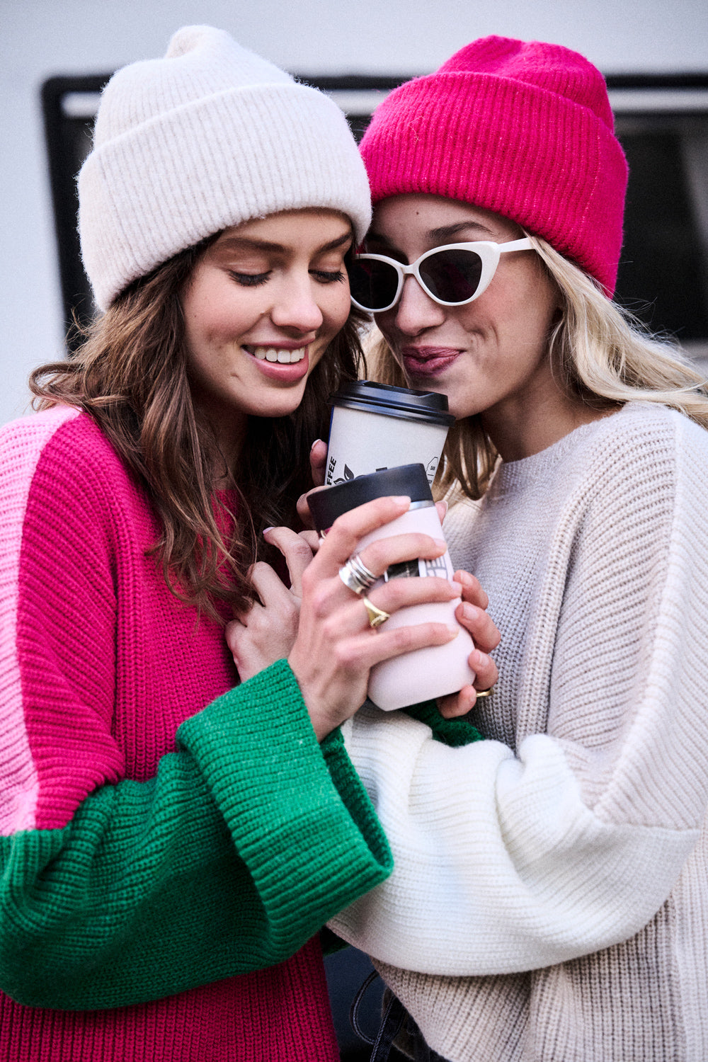 Pull Mamma beige & écru