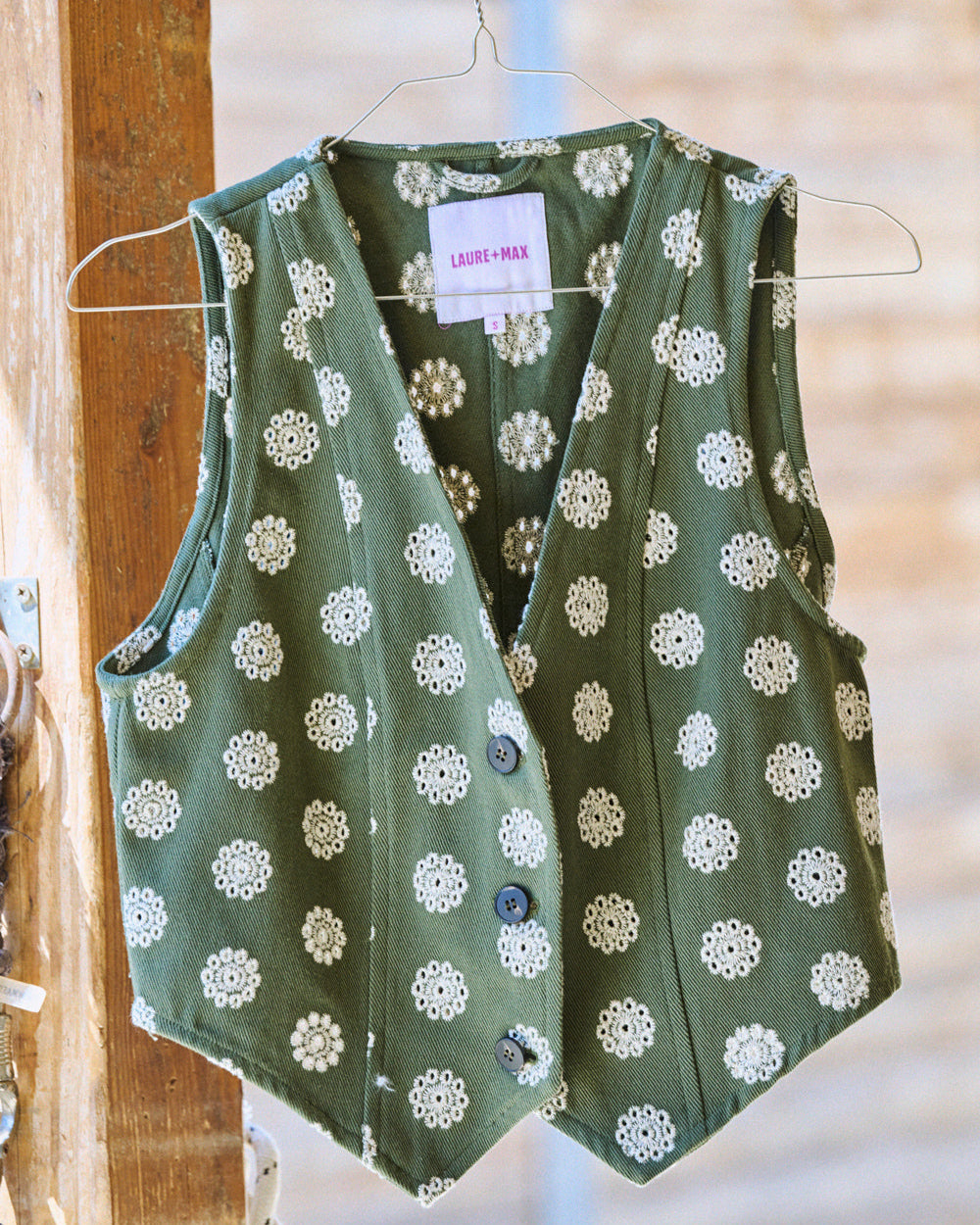 Veston Vivi brodé kaki