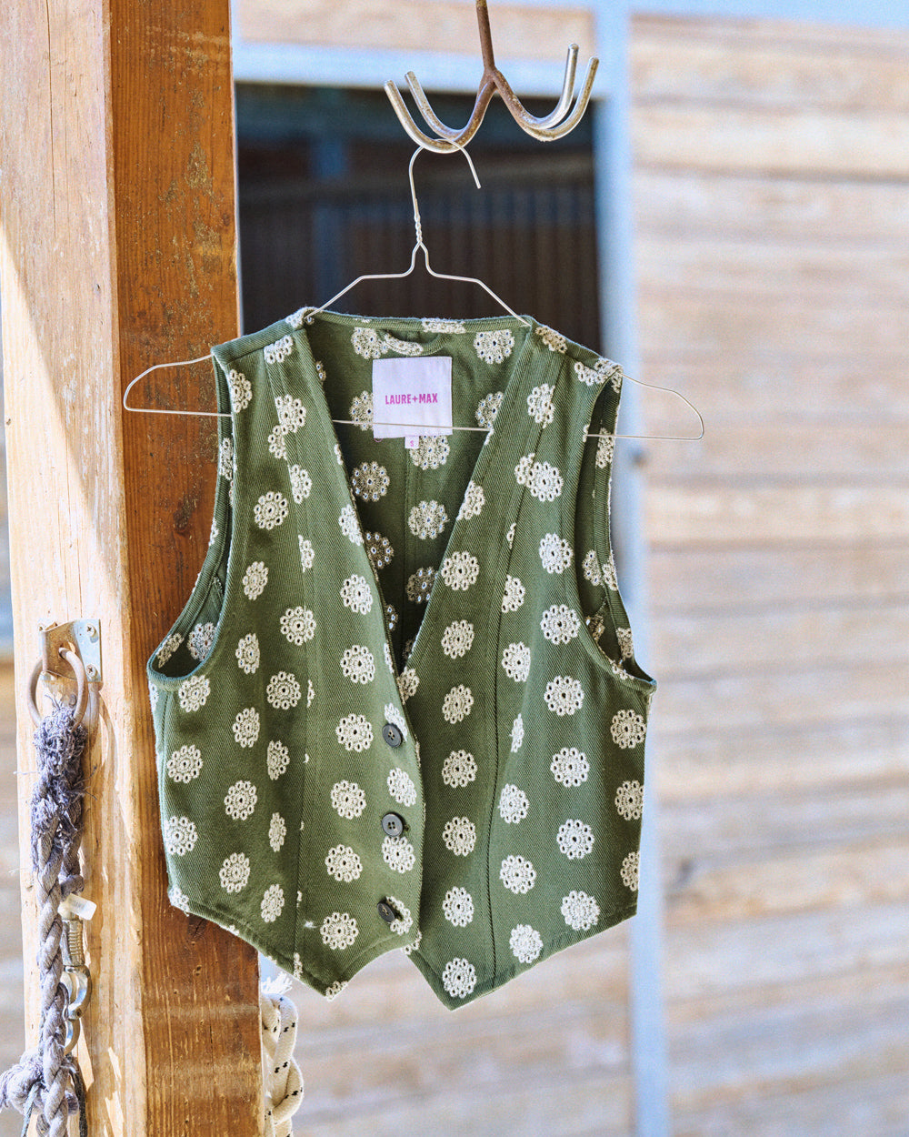 Veston Vivi brodé kaki