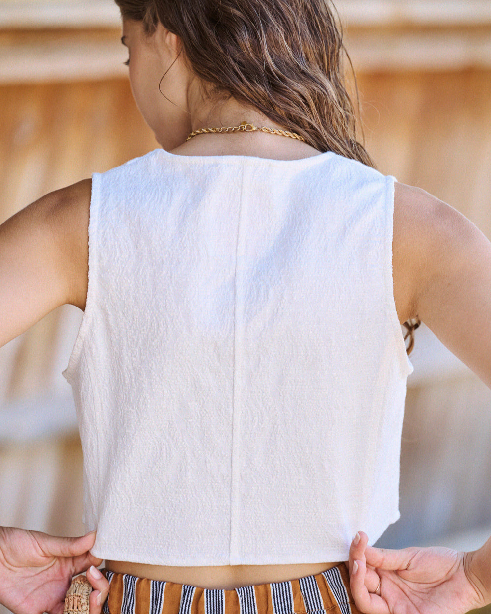 Veste Vivi en jacquard écru