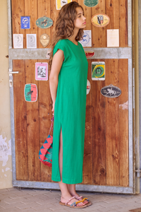 Robe Rosalie Vert Emeraude