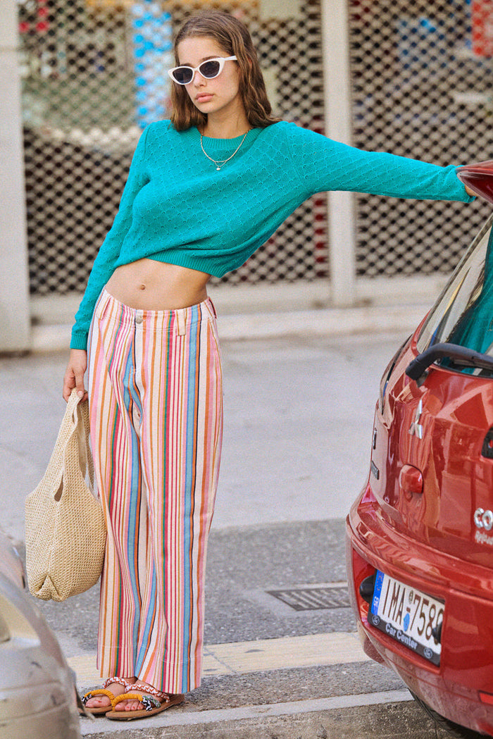Pantalon Palot rayures multicolores