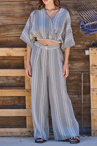 Pantalon Pakita Vichy Brode Noir