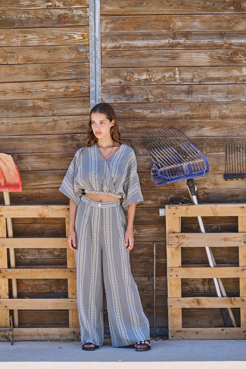 Top Toby vichy brodé