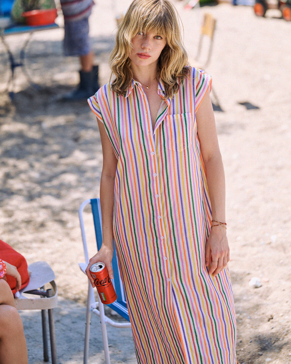 Robe Rayne à rayures multicolores