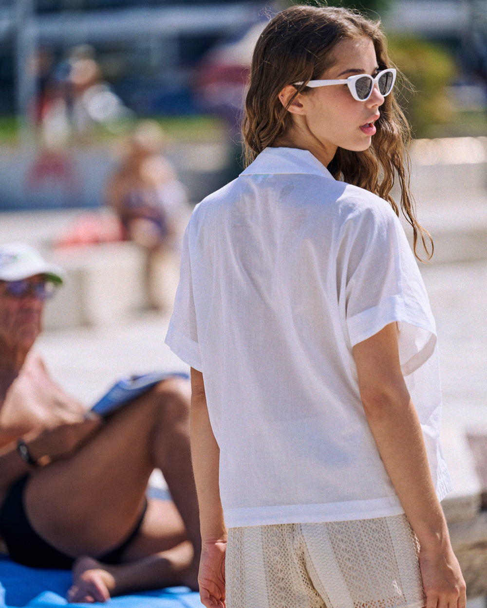 Chemise Caraiba ouvrage écru