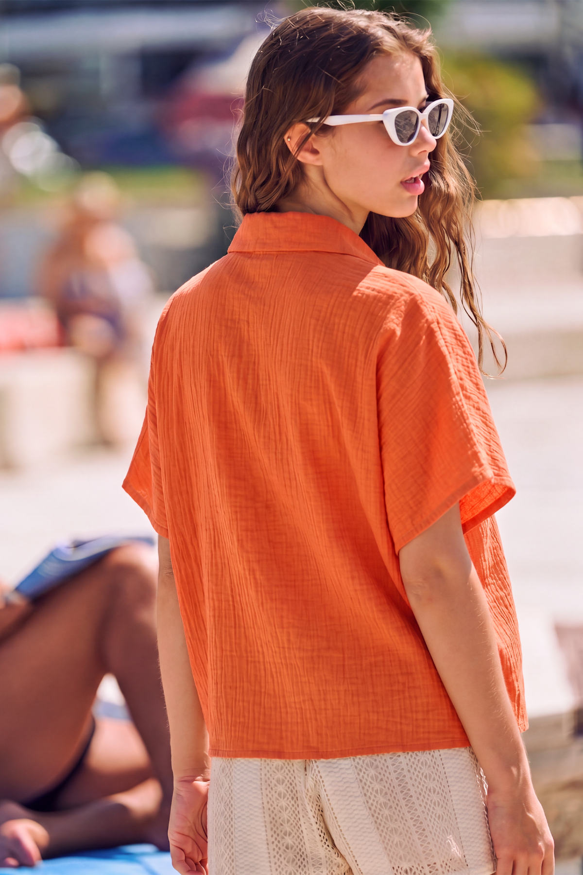 Chemise Caraibes orange