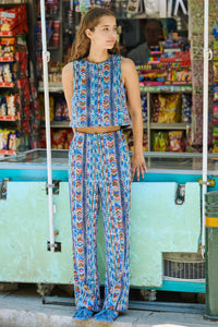 Pantalon Piree broderies multicolores