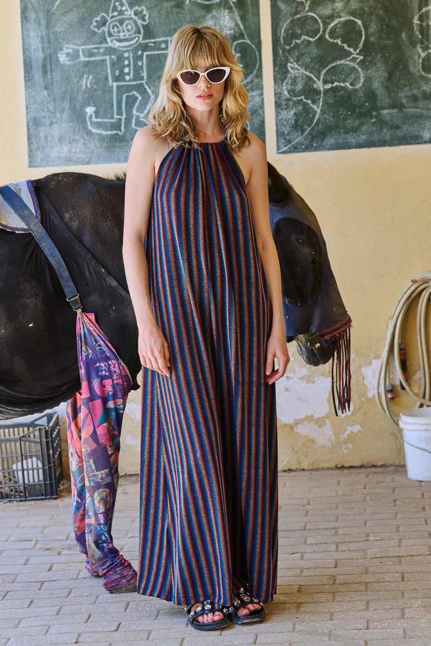 Multicolor Lurex Rika Dress