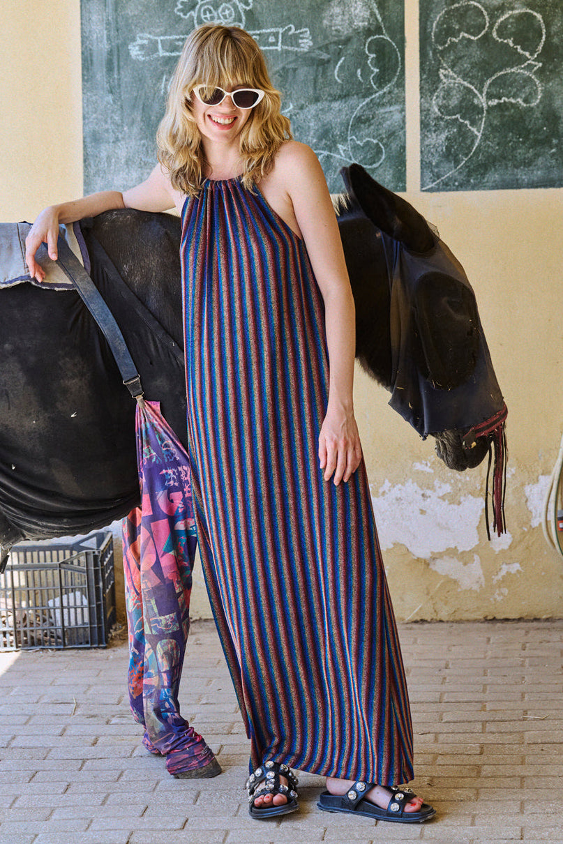 Multicolor Lurex Rika Dress