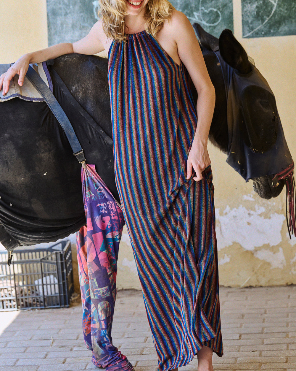 Multicolor Lurex Rika Dress