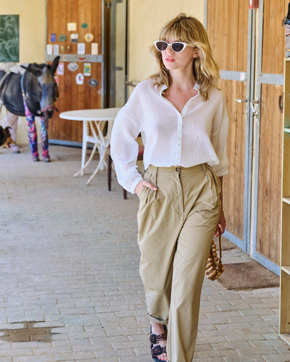 Blouse Chania écrue