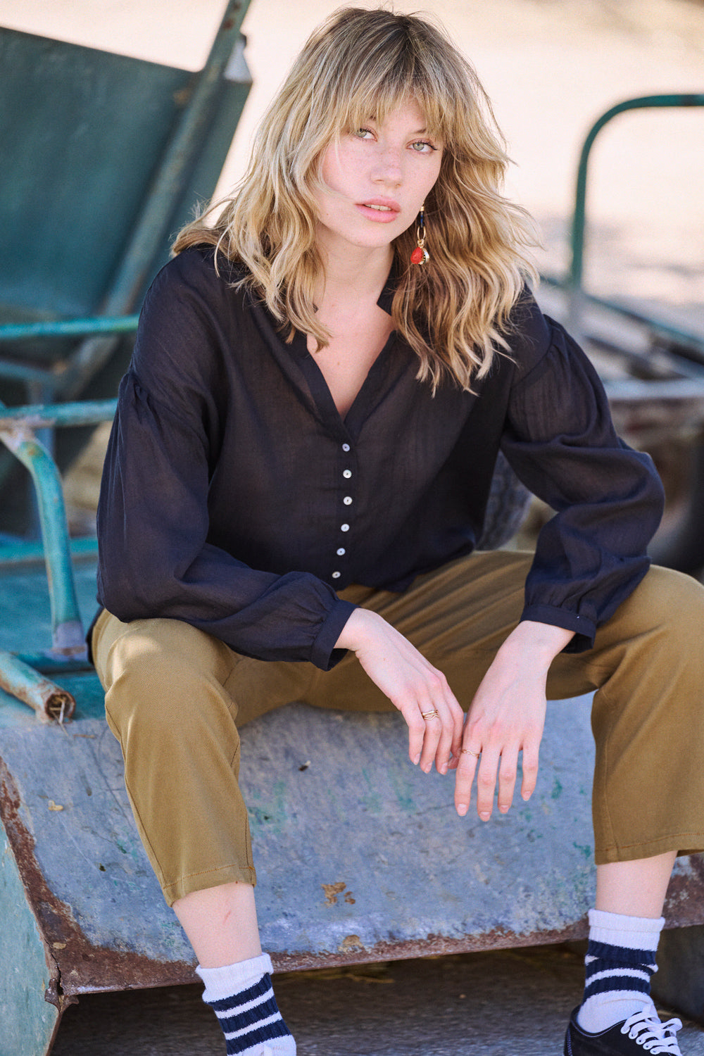 Blouse Chania noire