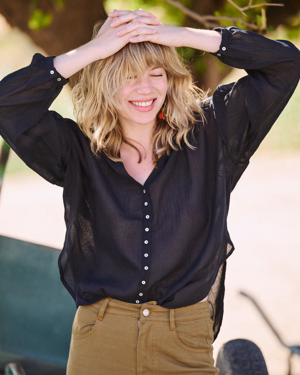 Blouse Chania noire