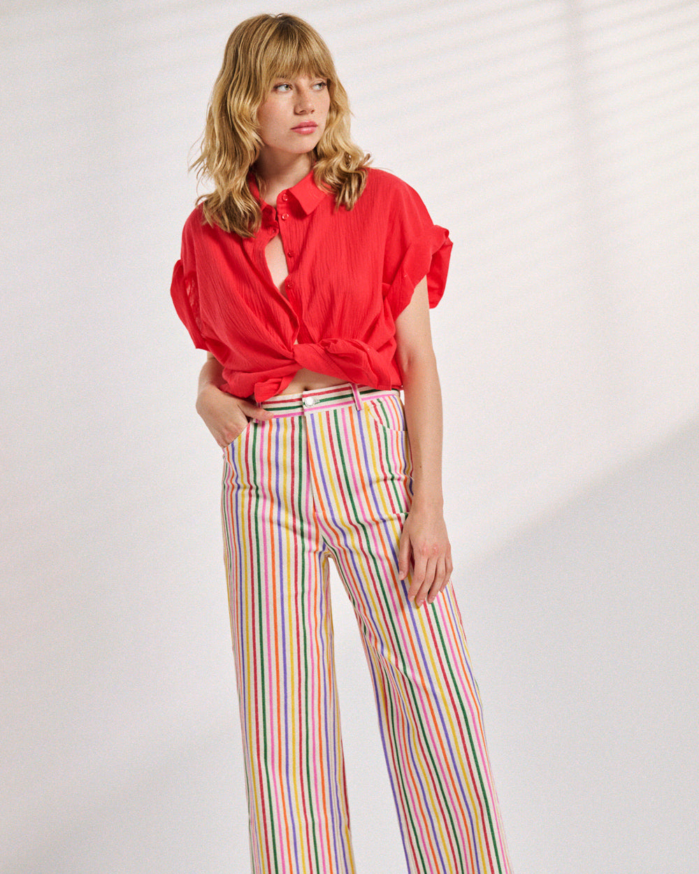 Chemise Caraibes rouge