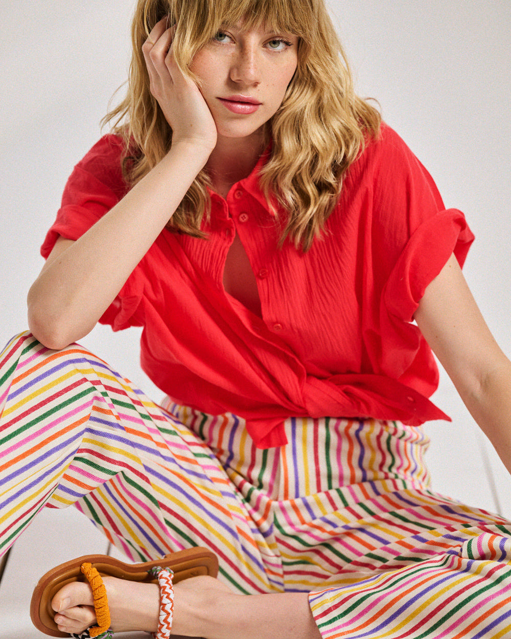 Chemise Caraibes rouge