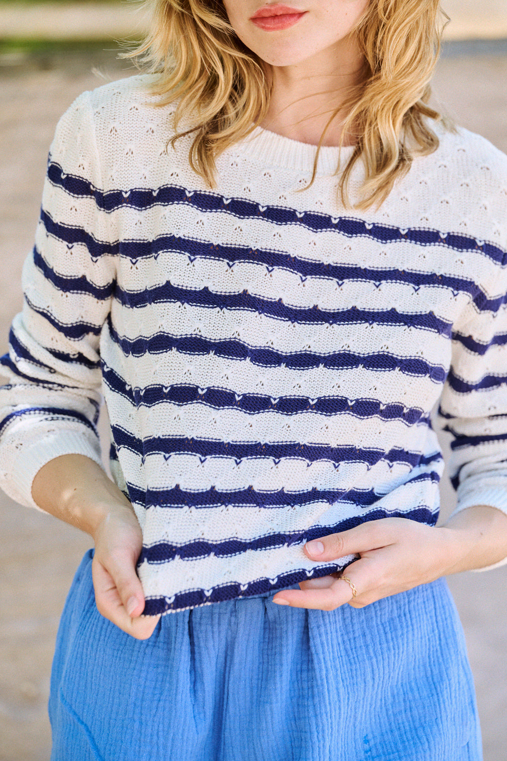 Pull Marin à rayures