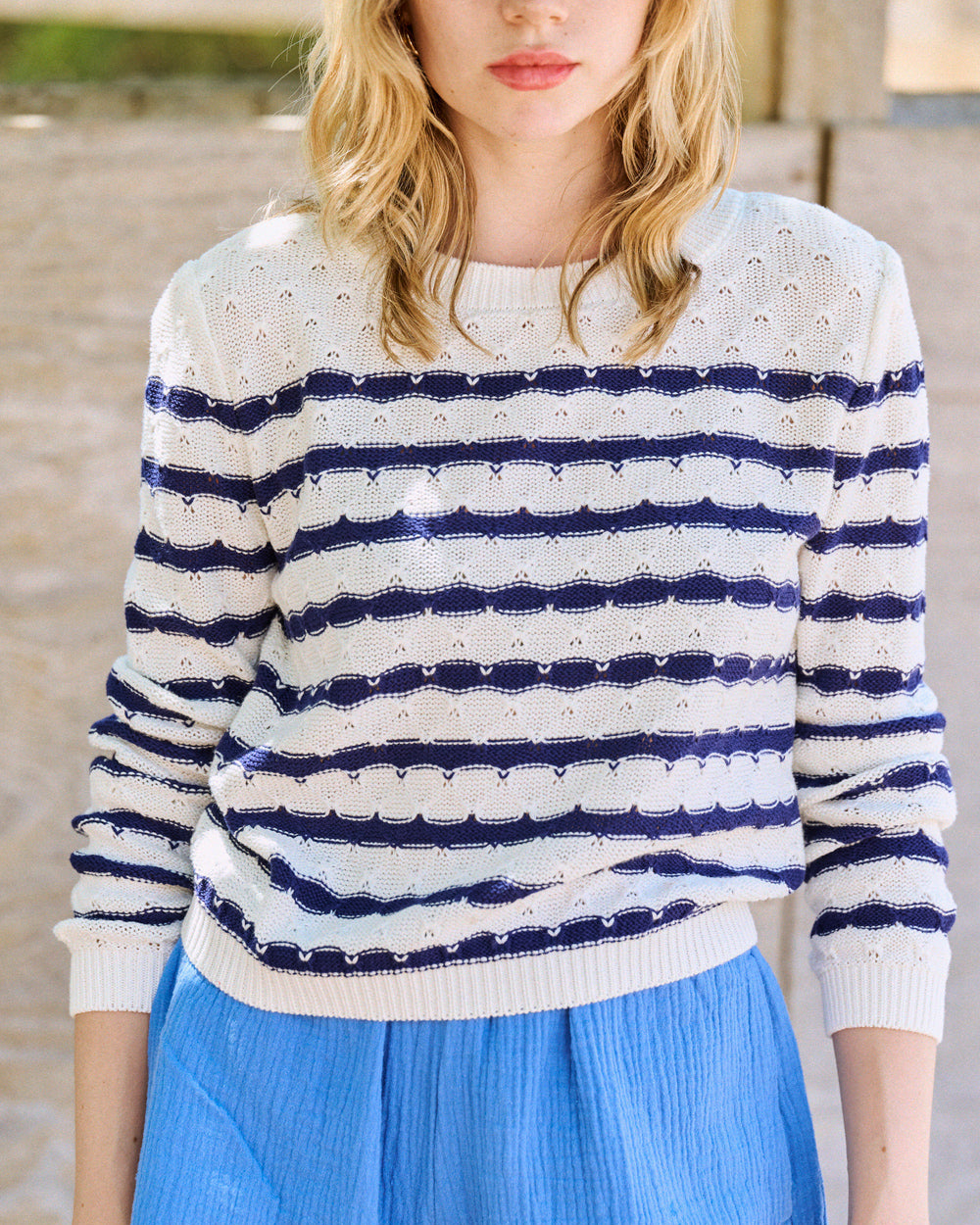 Pull Marin à rayures