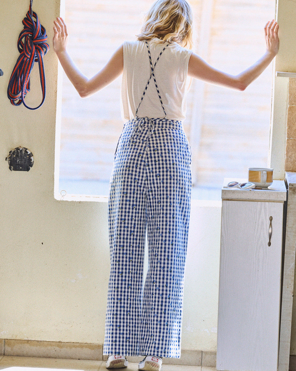 Salopette Orel à carreaux