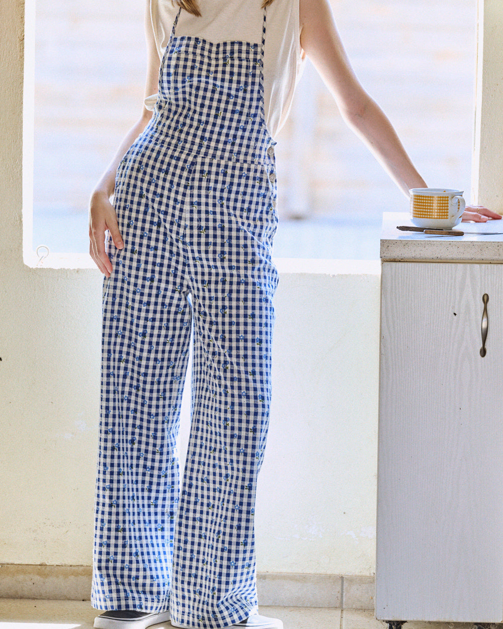 Salopette Orel à carreaux