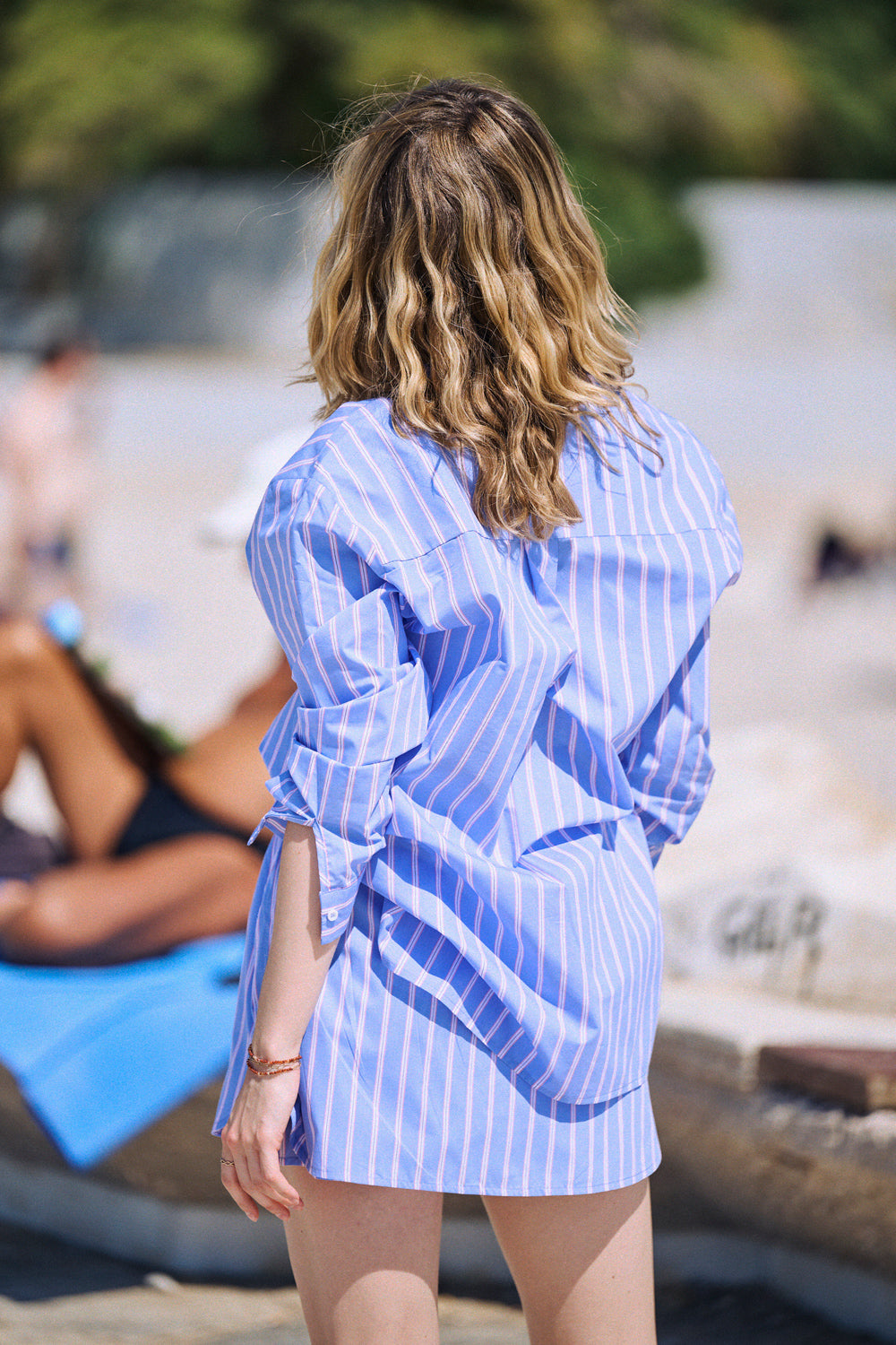 Jupe-Short Jourdan rayures bleues