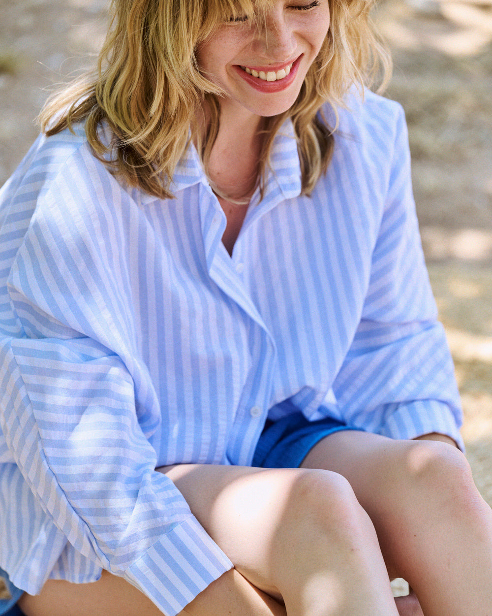 Chemise Contis rayures bleues