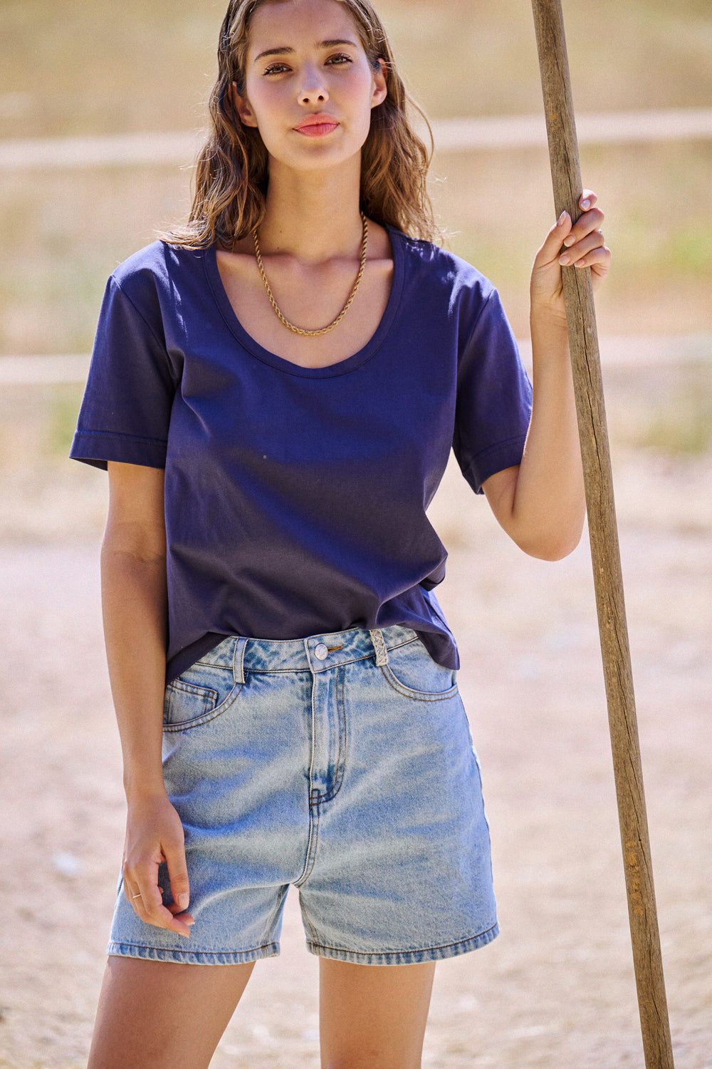 T-shirt Tun bleu
