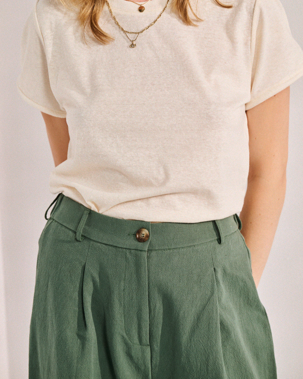 Pantalon Pakita vert