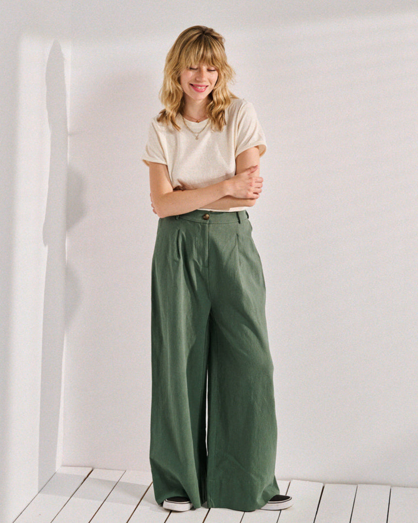 Pantalon Pakita vert