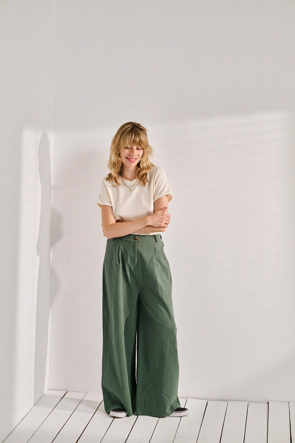 Pantalon Pakita vert