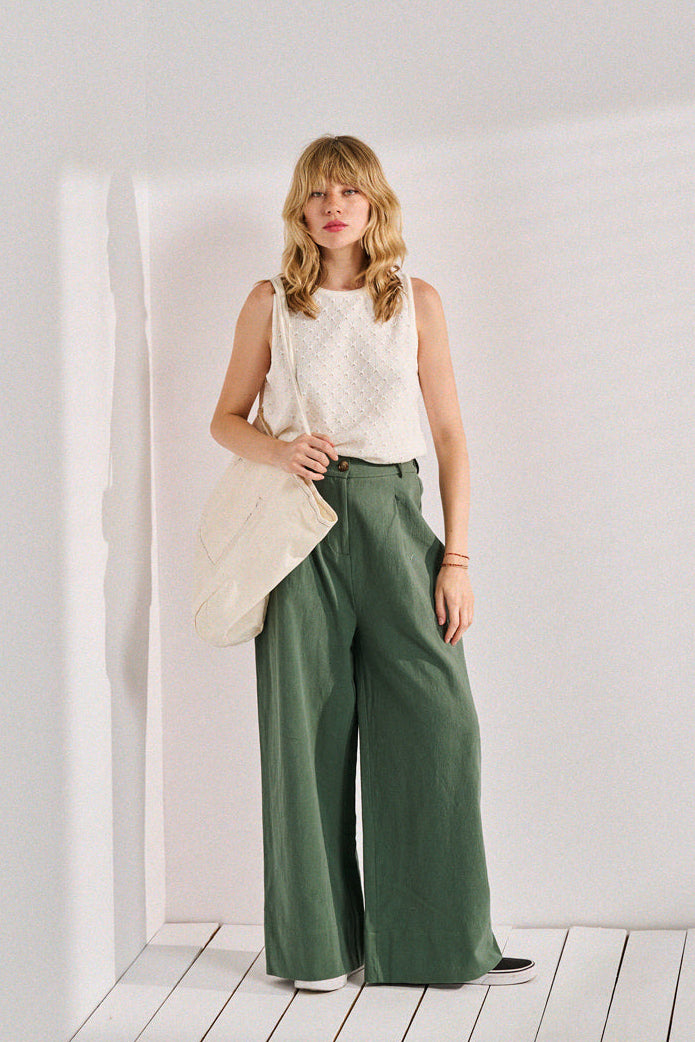 Pantalon Pakita vert