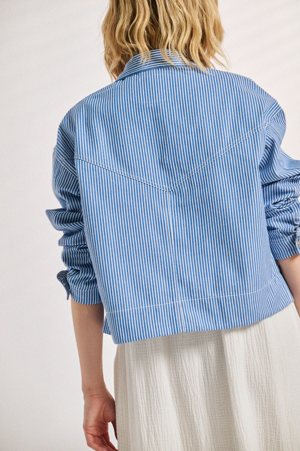 Veste Viky rayures bleues