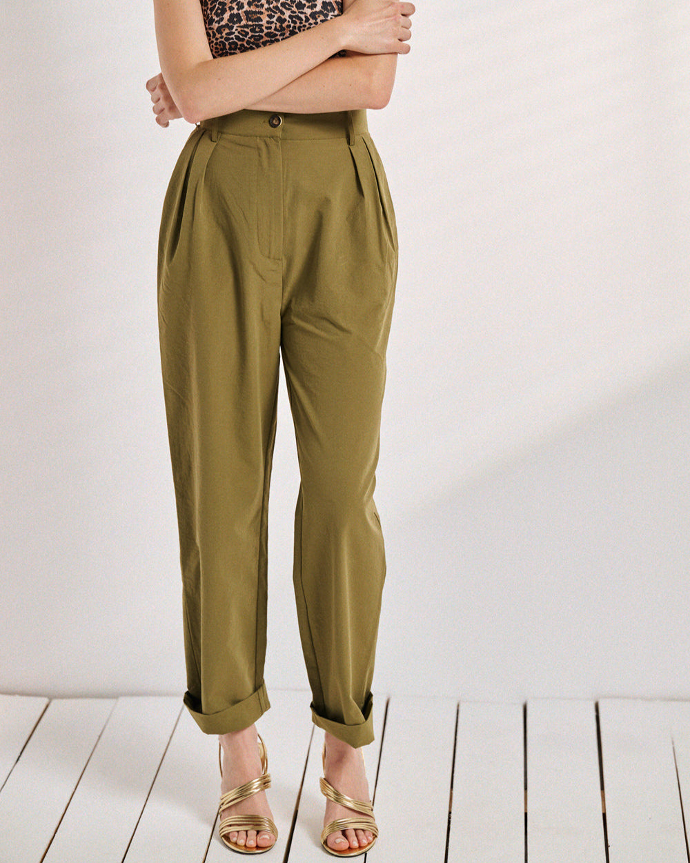 Pantalon Paz kaki