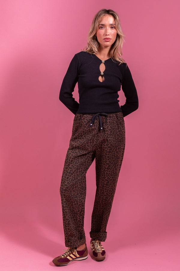 Pantalon Primo léopard