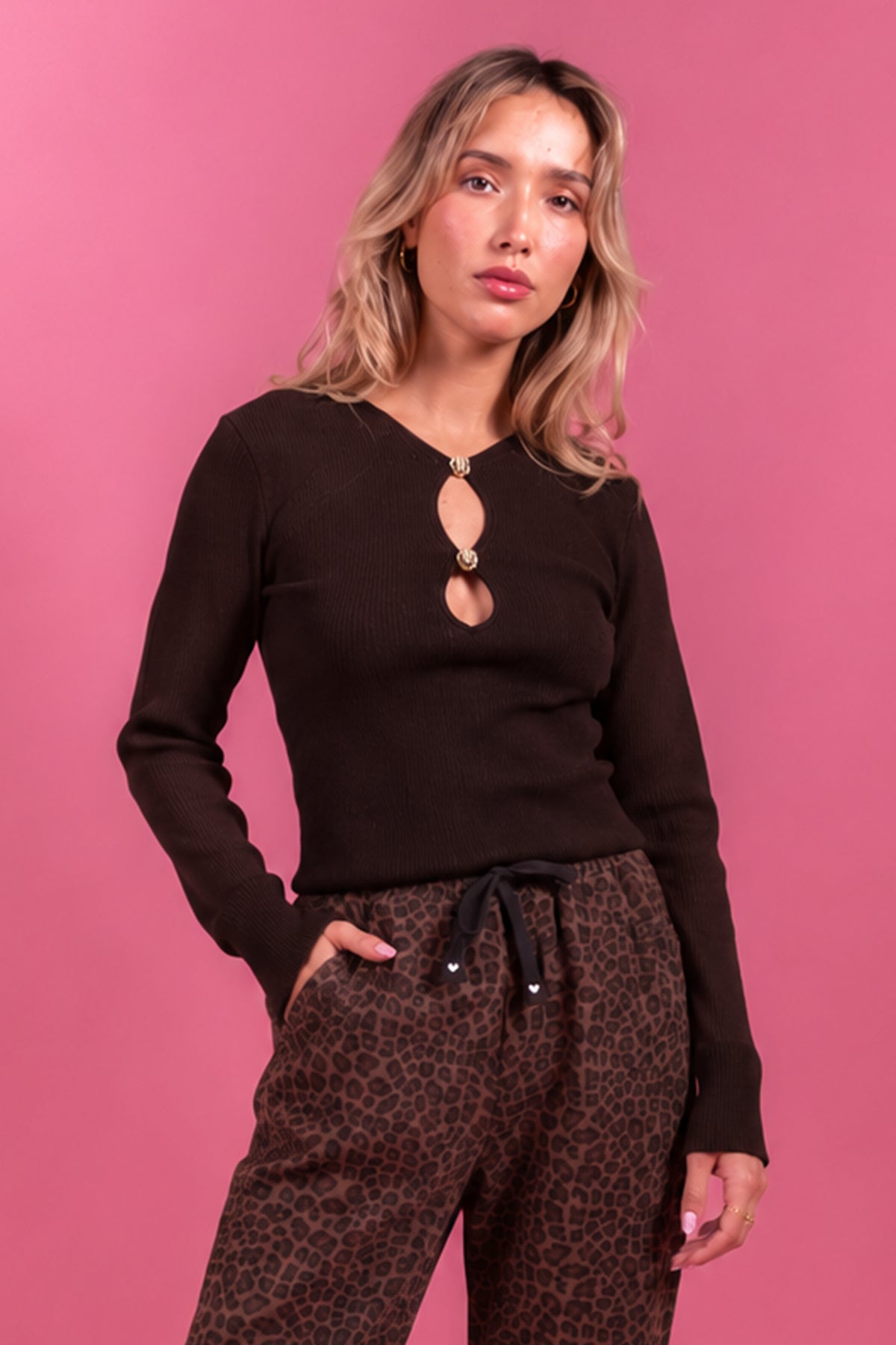 Top Marietta marron