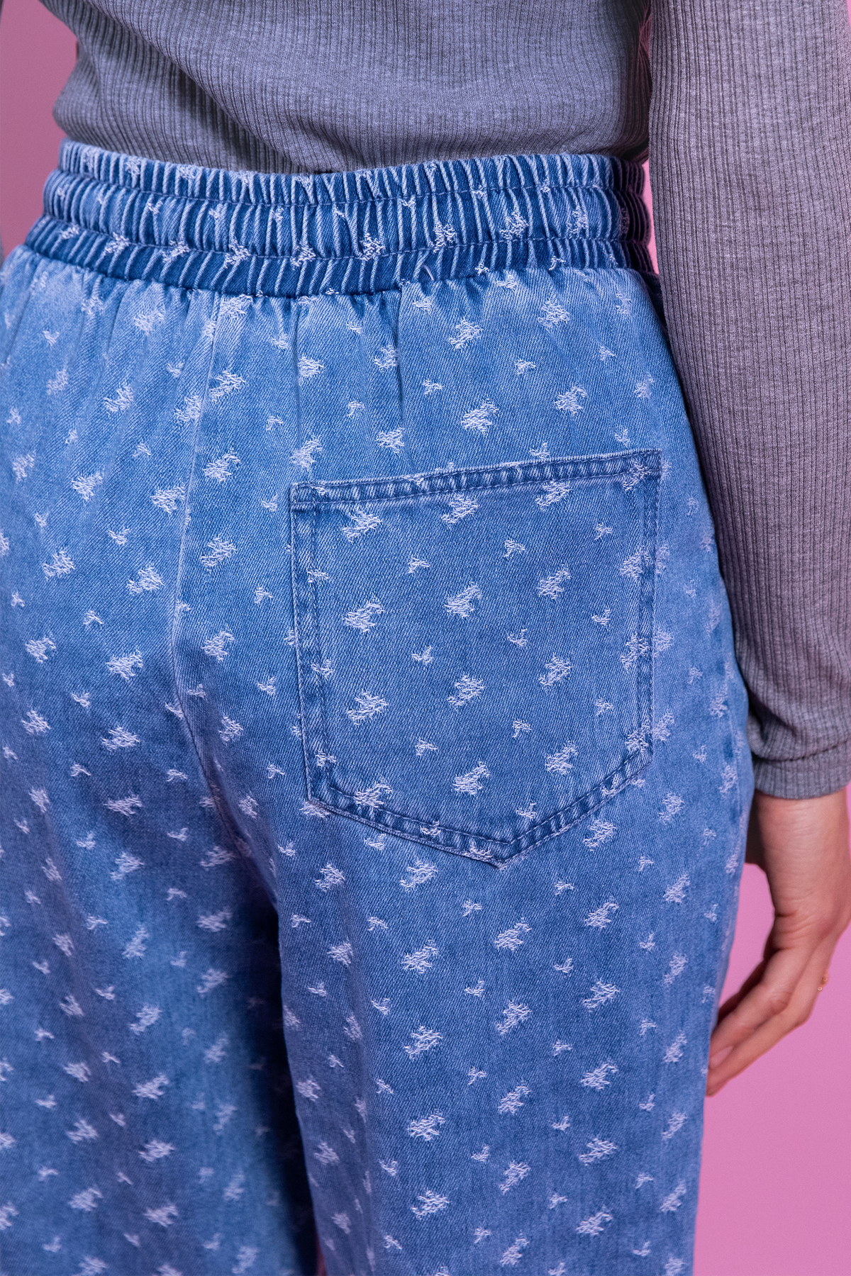 Pantalon Primo en jean stone brossé