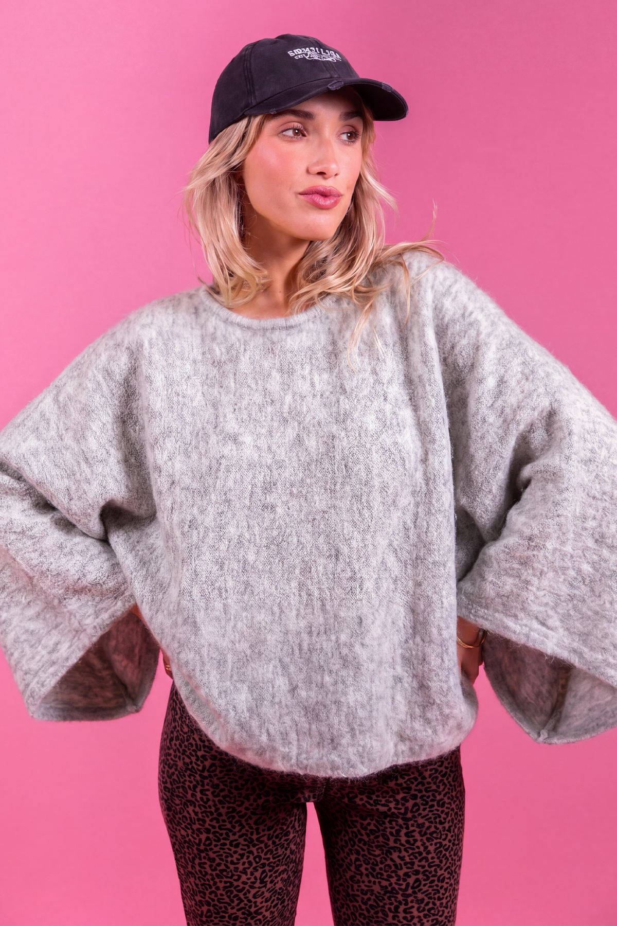 Marceau heather grey sweater