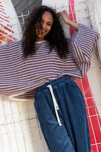 Pull Marceau rayures rouges