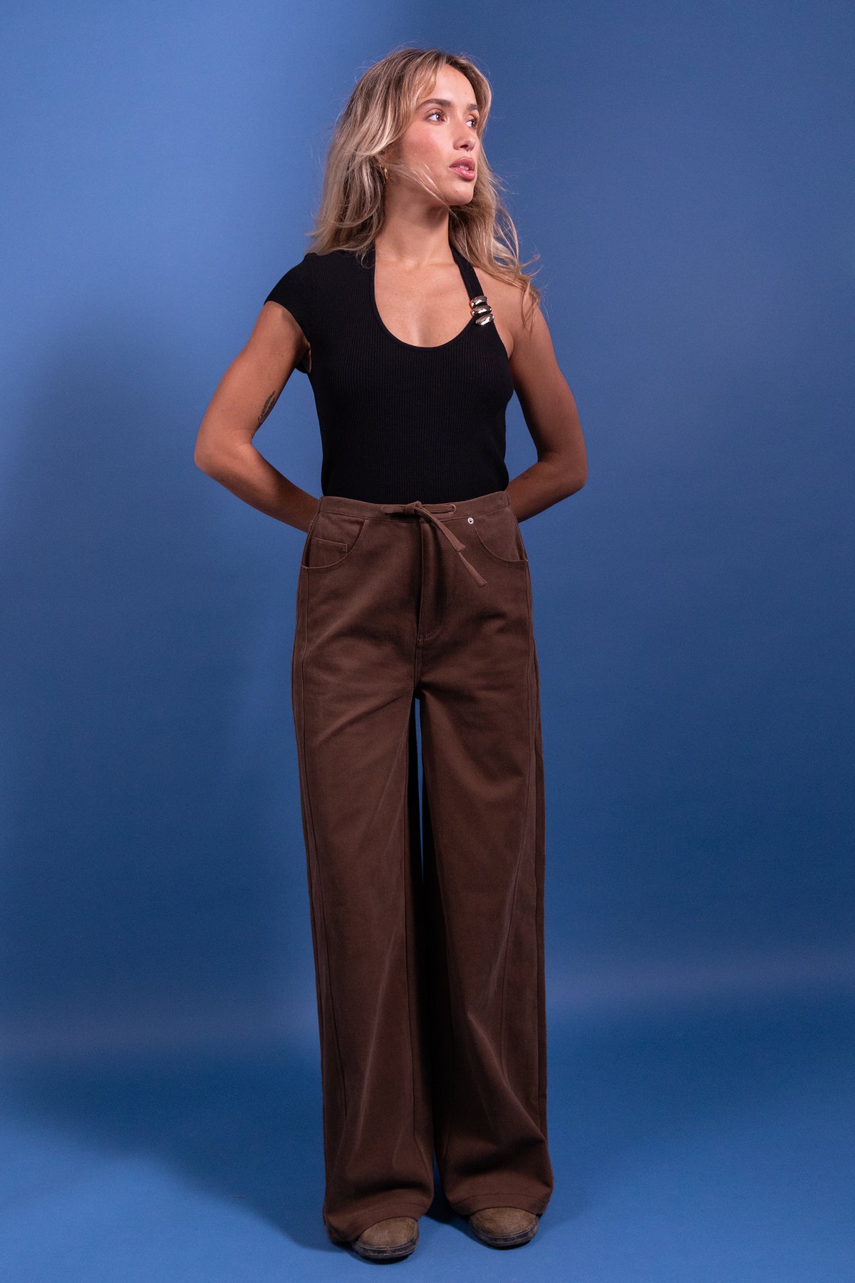 Pantalon Peria marron