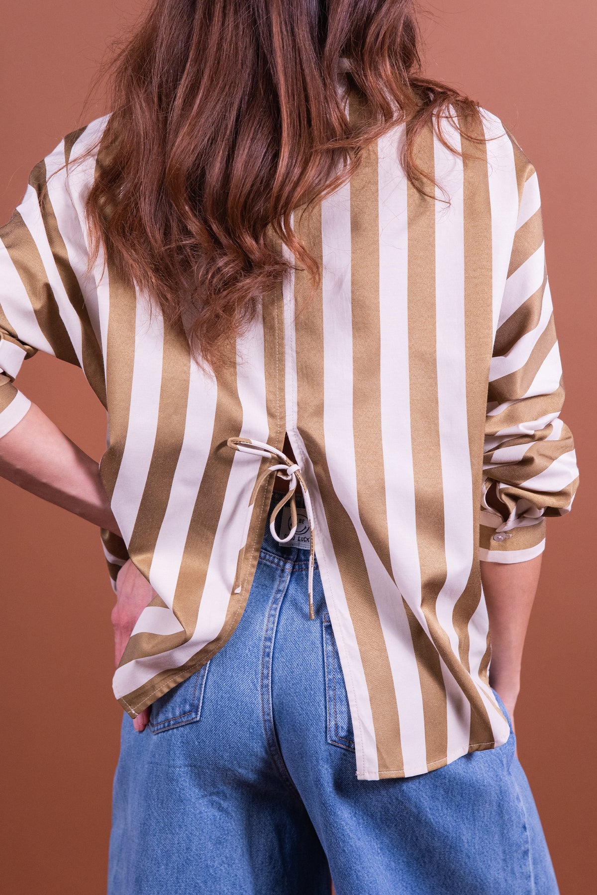 Chemise Callya rayures marron