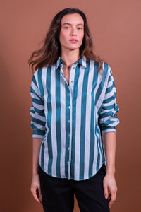Chemise Callya rayures vertes