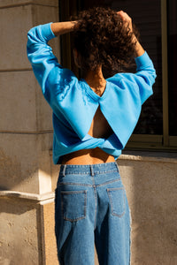 Sweat Nathalie bleu