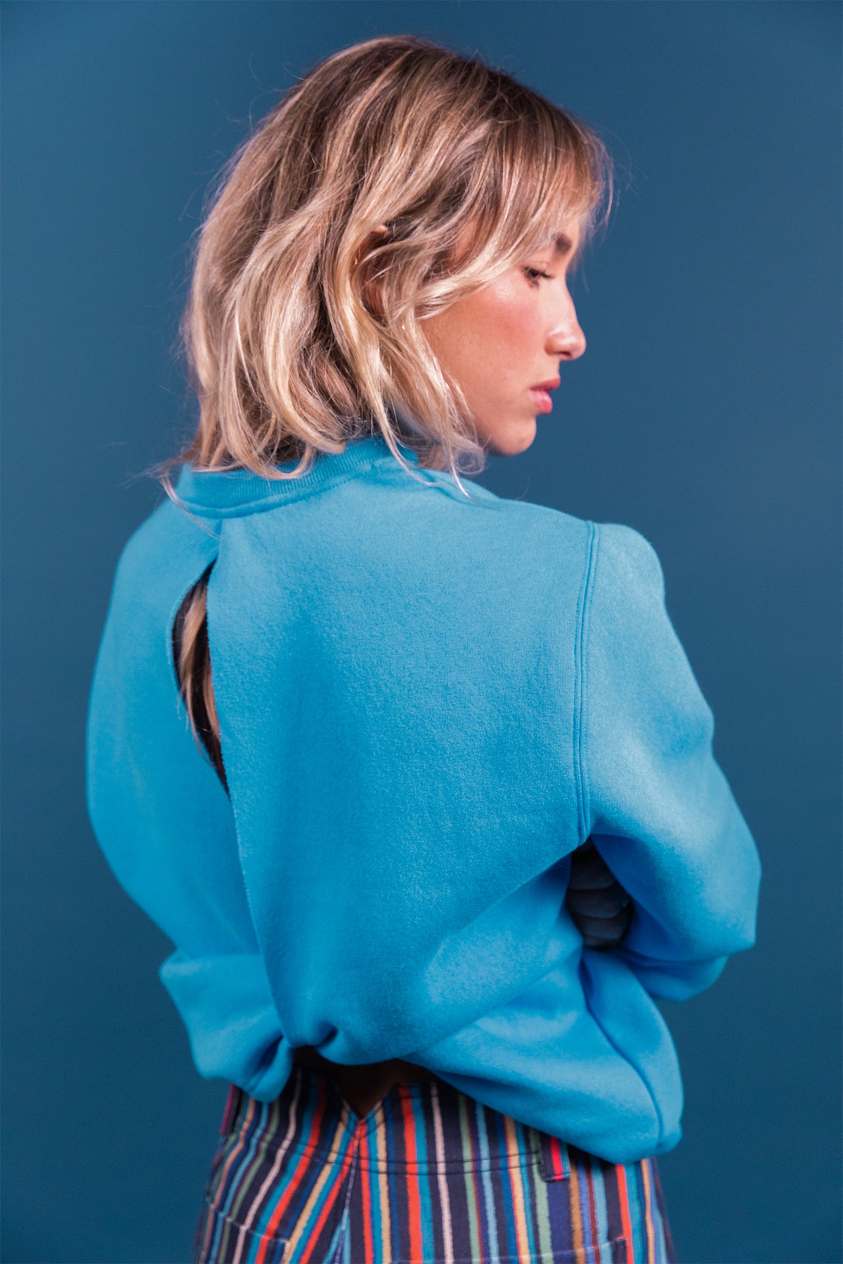 Sweat Nathalie bleu