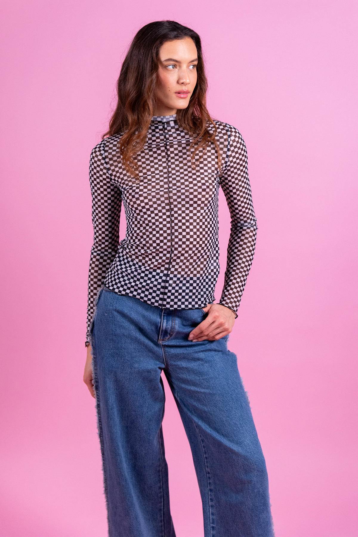 T-shirt Theodora damier