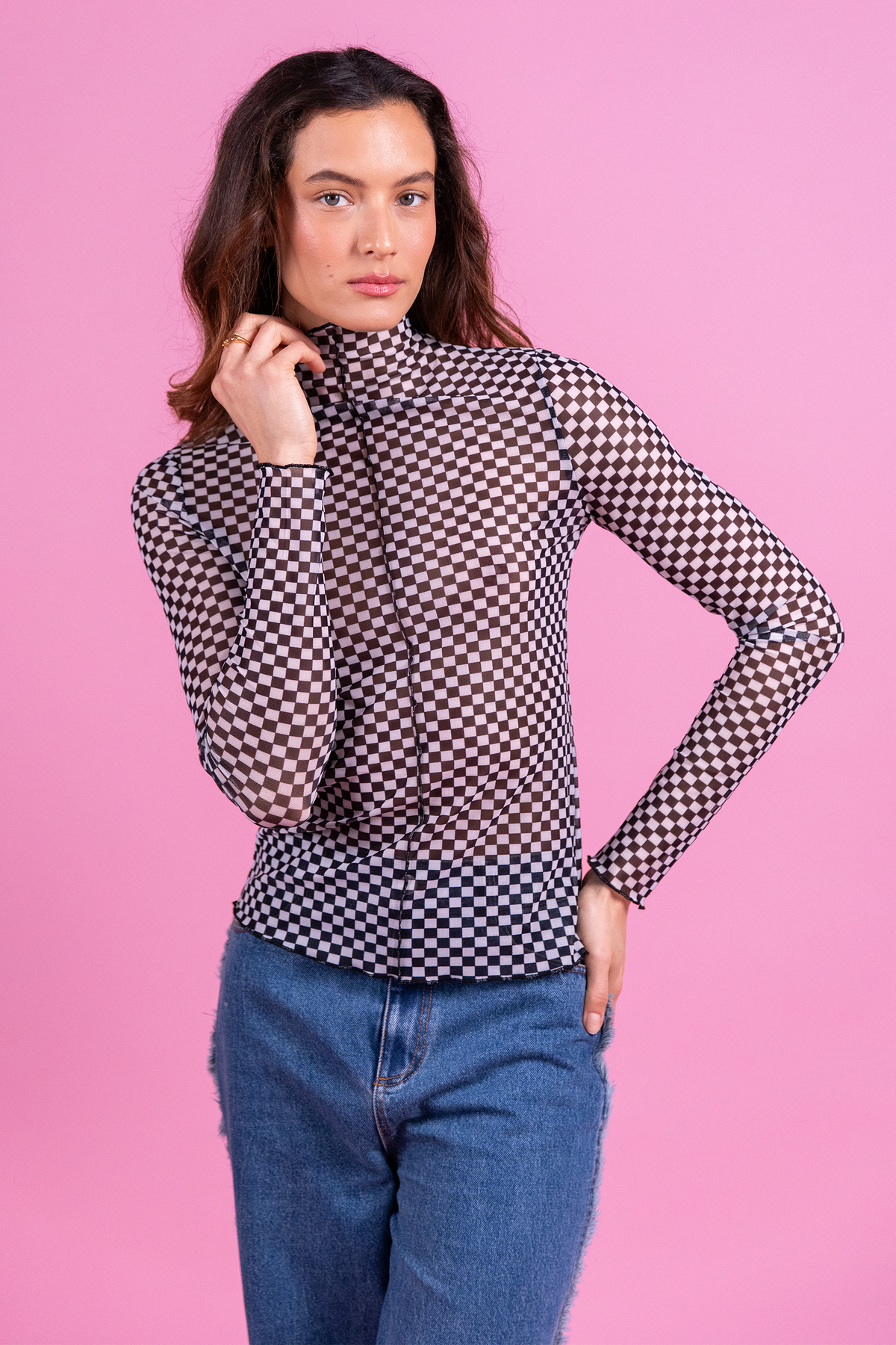 T-shirt Theodora damier