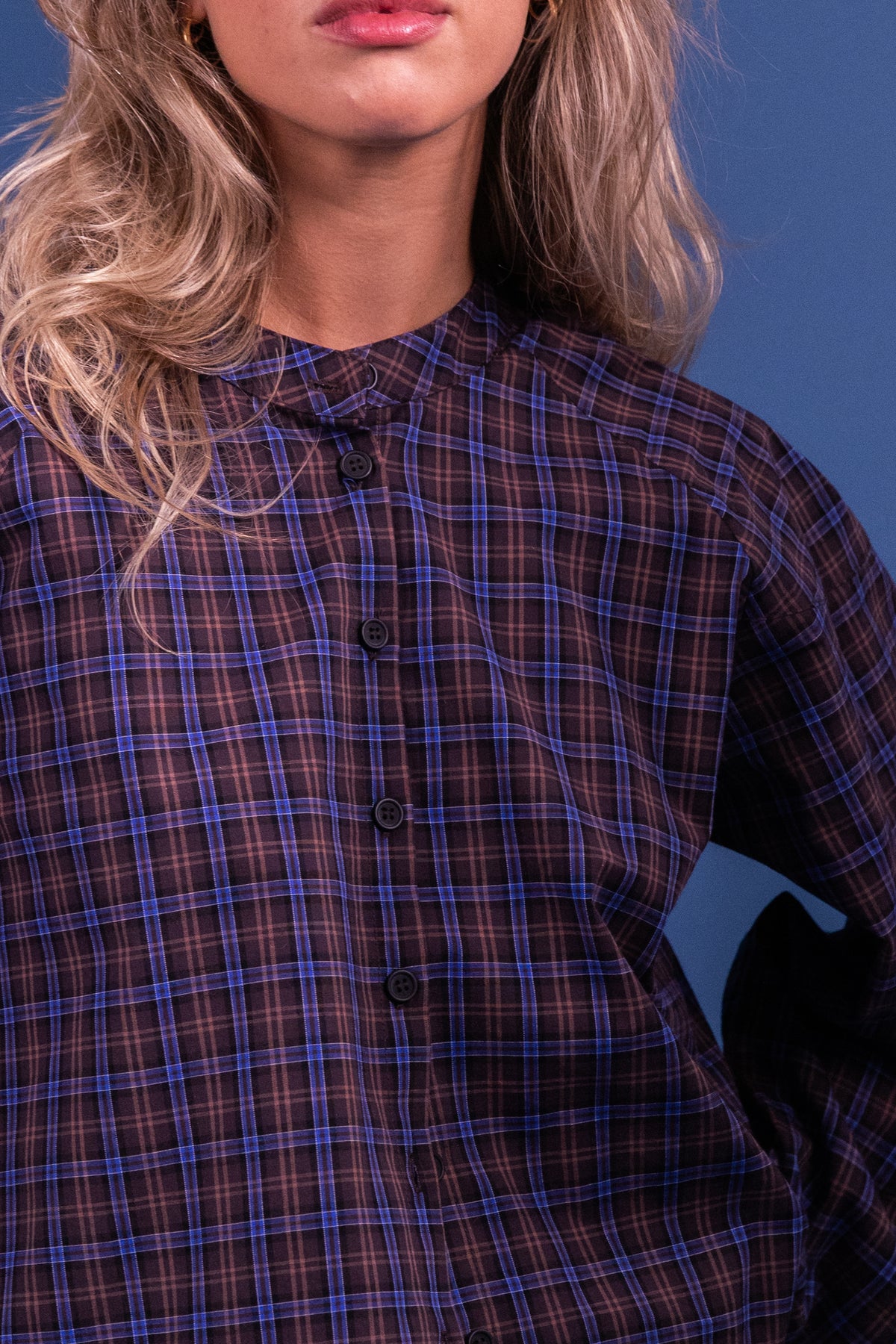Chemise Cassandra carreaux marron