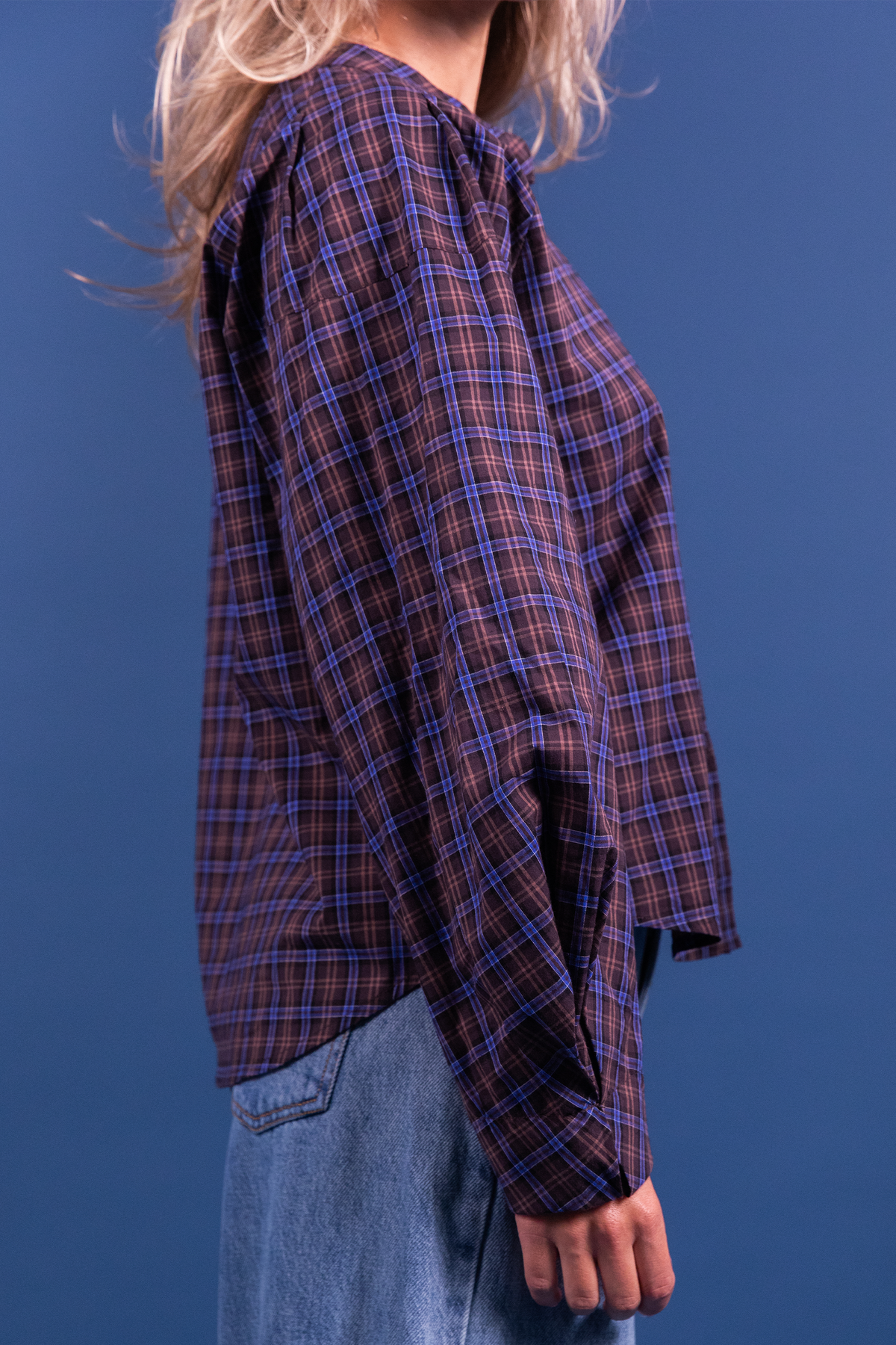 Chemise Cassandra carreaux marron
