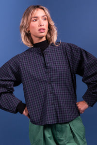 Chemise Cassandra carreaux marine