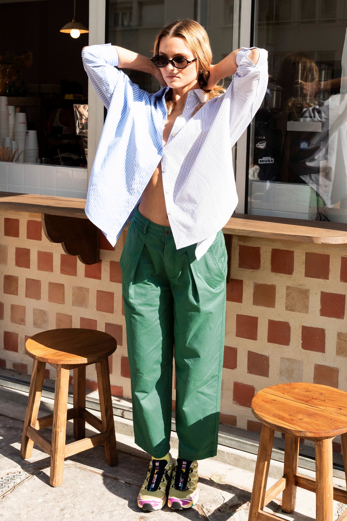 Pantalon Patrice vert